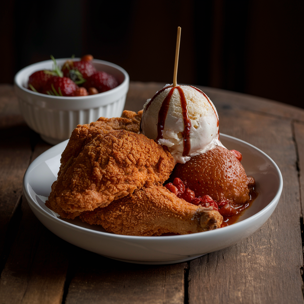 Fried Chicken Ice Cream Recipe