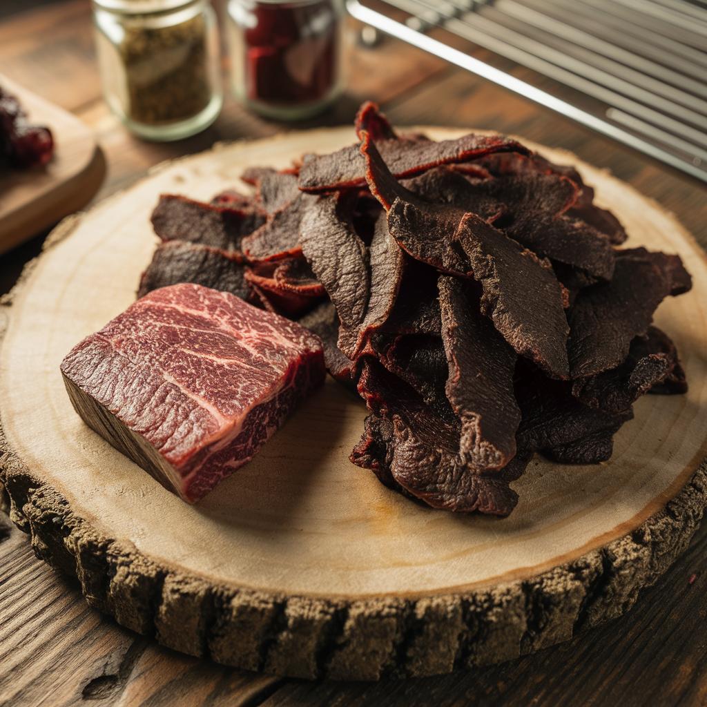 Is beef jerky just dry aged meat