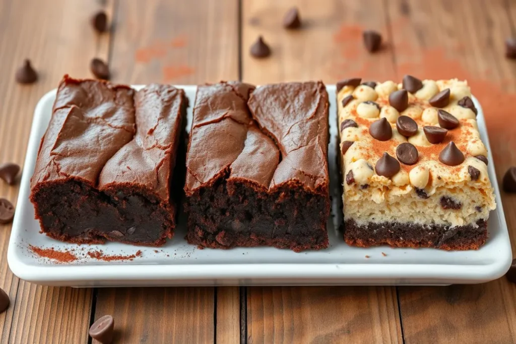 What are the three types of brownies?